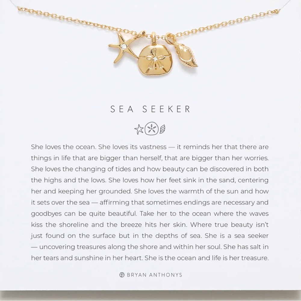 Bryan Anthony’s Sea Seeker Gold Necklace BRAND NEW